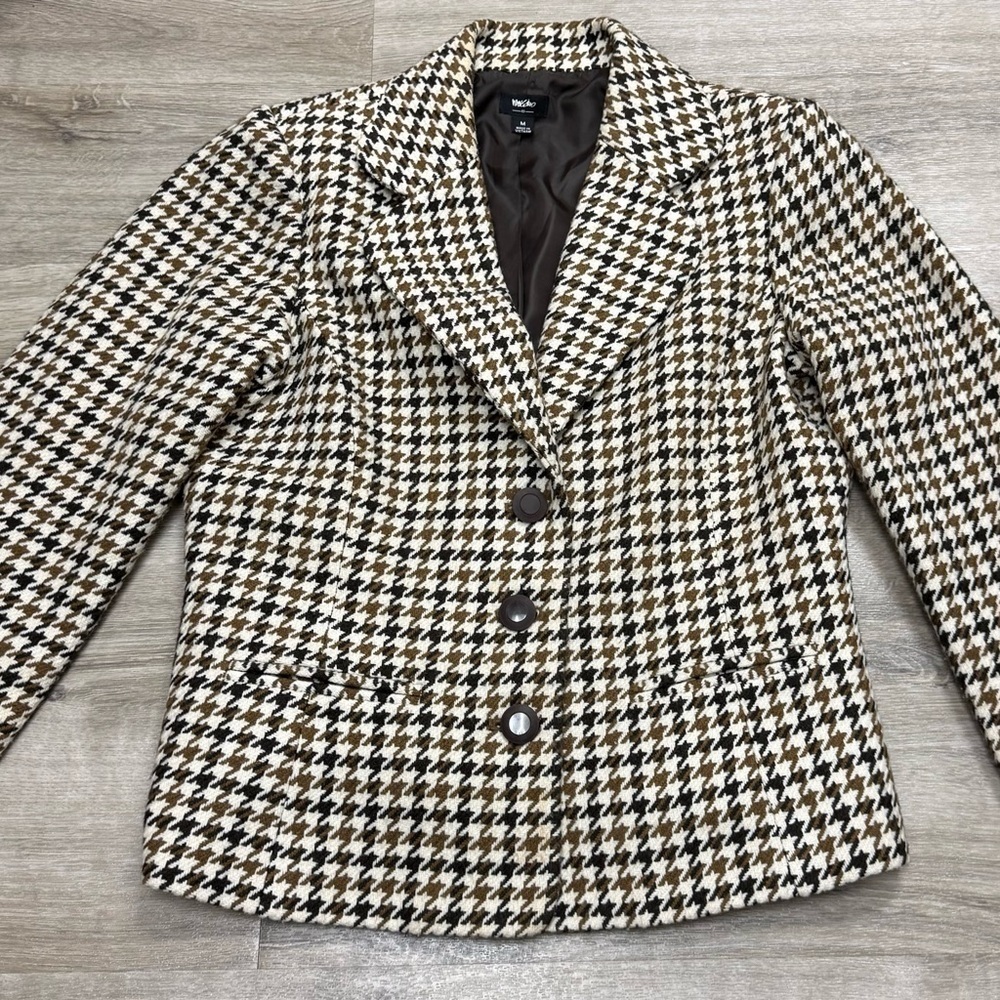 Mossimo Supply Co. Womans blazer Houndstooth size M